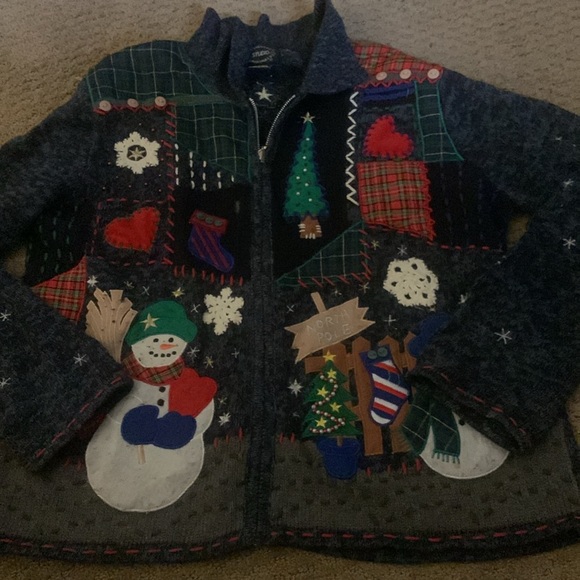 Christmas sweater jacket - Picture 2 of 7